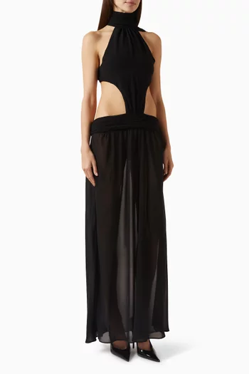 Marais  Low-back Dress in Chiffon