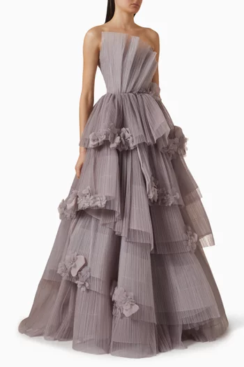 Stella Tiered Gown in Tulle