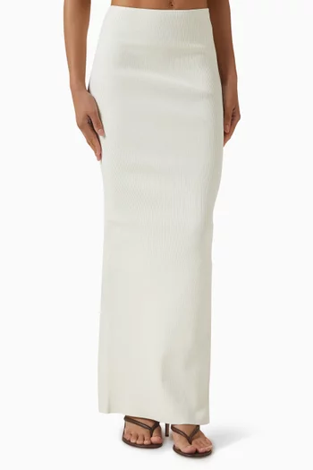 Fontelina Ribbed Maxi Skirt