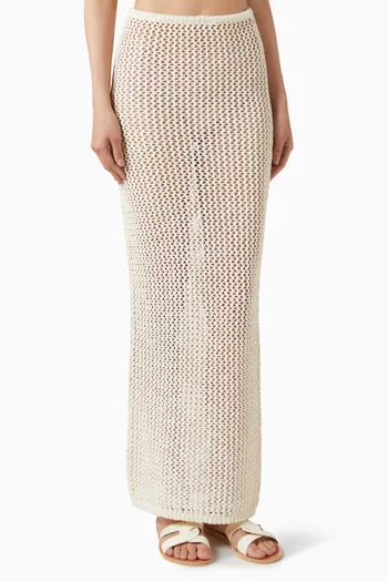 Fontelina Maxi Skirt in Crochet