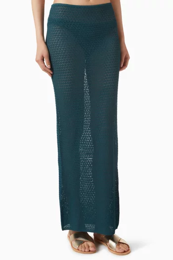 Fontelina Maxi Skirt in Crochet