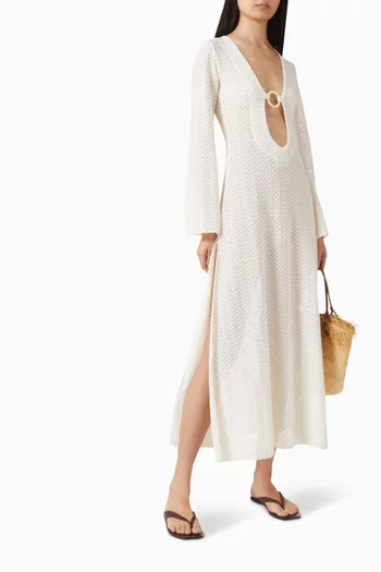 Montego Maxi Dress in Crochet