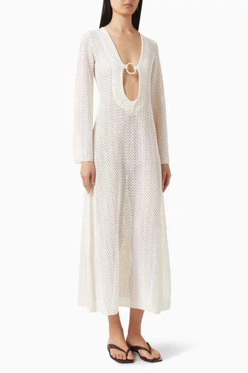 Montego Maxi Dress in Crochet