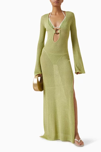 Montego Maxi Dress in Crochet