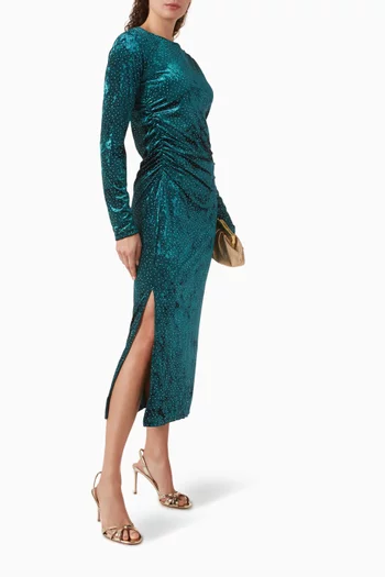 فستان ياستيليا مطرز مخمل