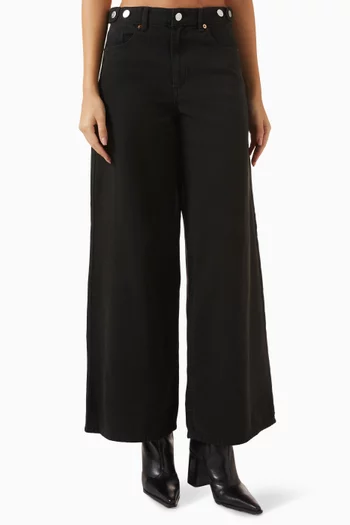 Yaslami Wide-leg Jeans in Denim