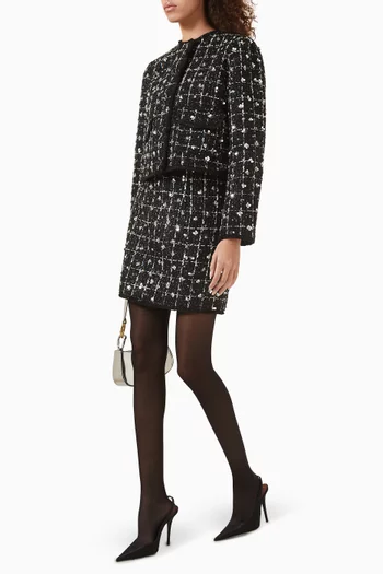 Yasvalenda Mini Skirt in Tweed