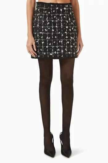 Yasvalenda Mini Skirt in Tweed