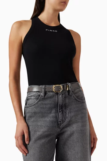 حزام اتش 3 بتصميم عريض جلد