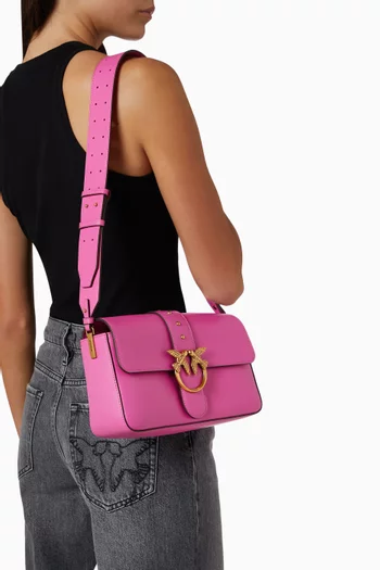 حقيبة كتف لوف وان كبيرة جلد بقر