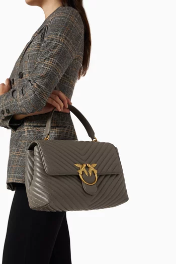 حقيبة لوف ليدي بتصميم مبطّن بيد علوية جلد