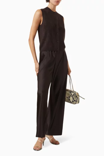 Vest in Brushed-cashmere