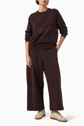 Wide-leg Sweatpants in Cotton