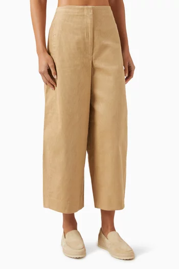 Barrel-leg Pants in Corduroy