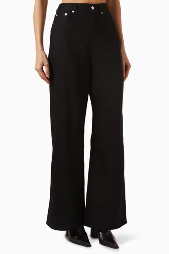 Dial Wide-leg Jeans in Denim