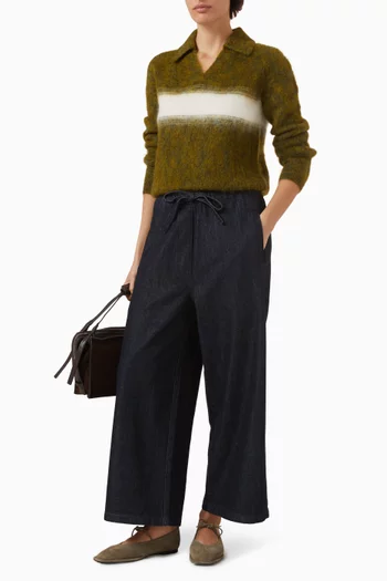 Stripe Polo Shirt in Cotton