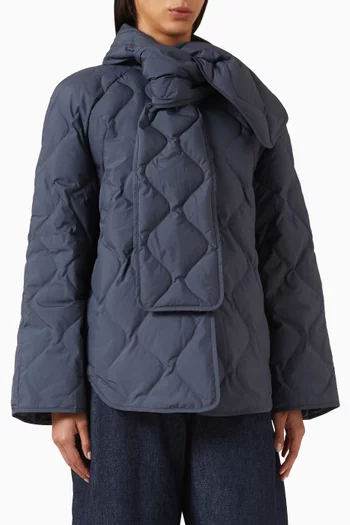 Scarf Quilted Jacket