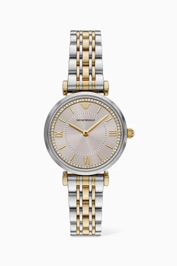 Gianni Quartz Stainless Steel Watch, 32mm