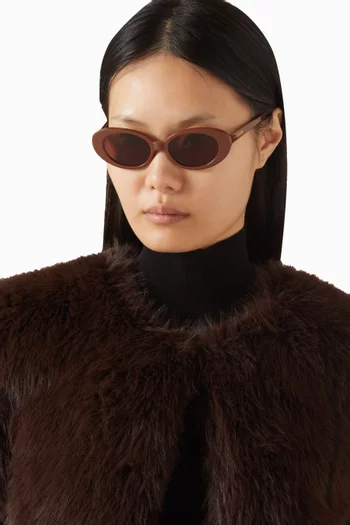 نظارة شمسية جيان بإطار بيضاوي أسيتات