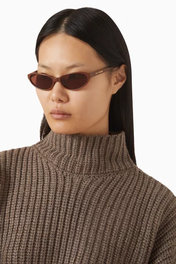 نظارة شمسية اليكس بإطار بيضاوي أسيتات