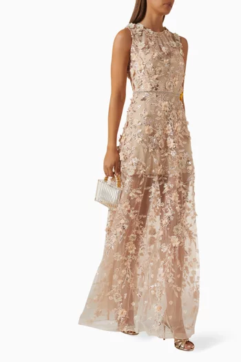 Arielle Embroidered Gown
