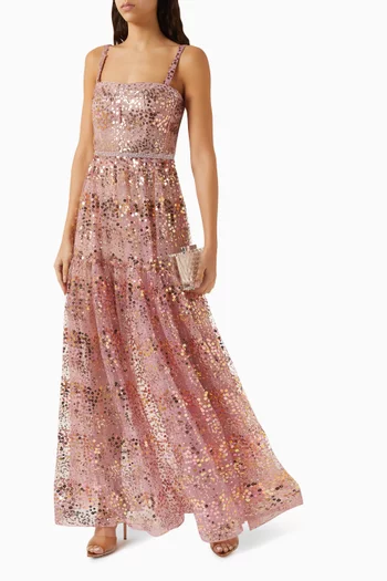 Midnight Sequinned Gown