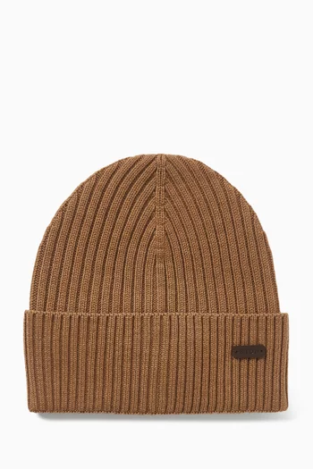 Beanie in Wool-knit