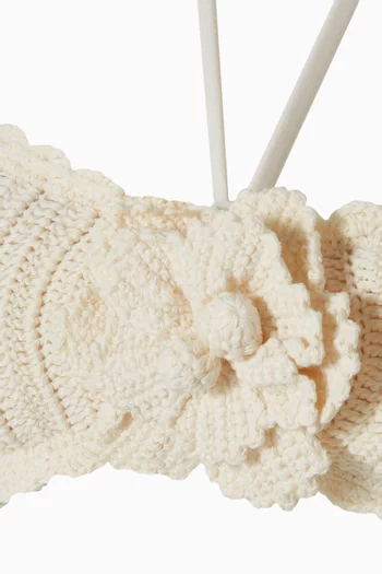 Awaken Crochet Flower Bikini Set