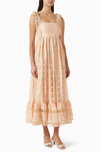 Awaken Stripe Maxi Dress in Cotton