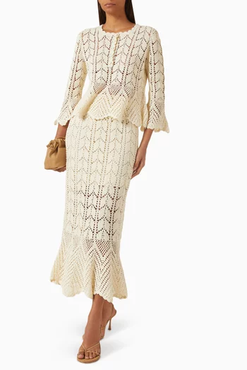 Awaken Lace Crochet Top in Cotton