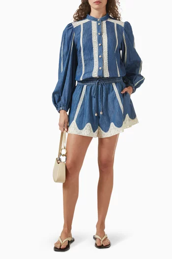 Awaken Shorts in Denim