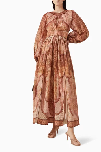 Wanderlust Midi Dress in Cotton Blend