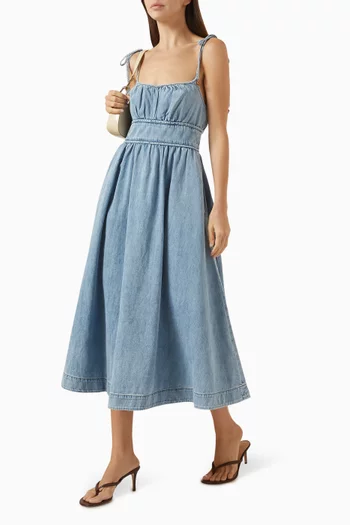 Wanderlust Picnic Dress in Denim