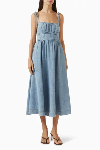 Wanderlust Picnic Dress in Denim
