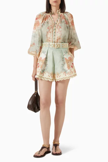 شورت داي لايت بطيّات كتان