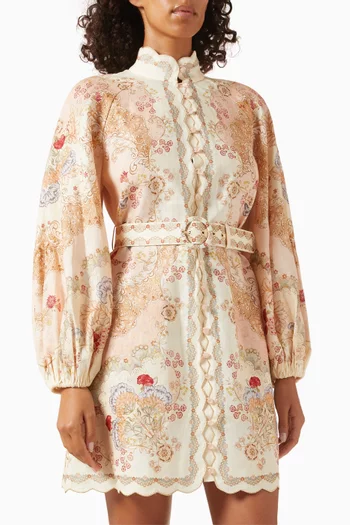 فستان داي لايت قصير كتان