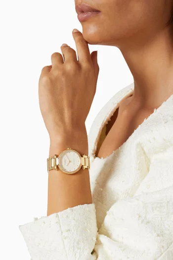 ساعة كاري أوتوماتيكية ستانلس ستيل، 34 مم