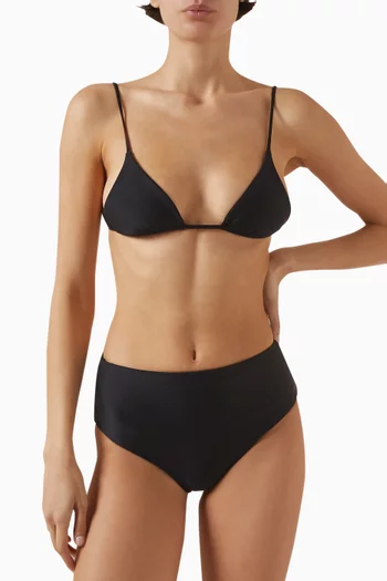 قطعة بيكيني سفلية باوند قماش غير لامع