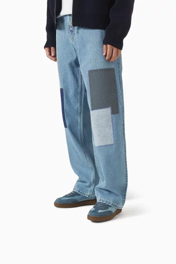 Dice T-Toe Sneakers in Leather & Suede