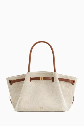 Medium Hana Tote Bag in Canvas & Leather