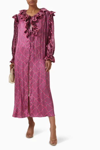 فستان إنفينيت طويل مخمل