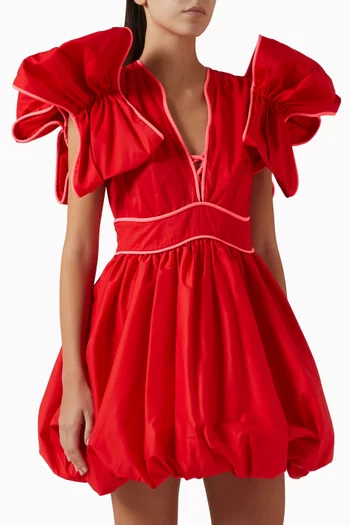 فستان اوربت قصير مزيج قطن