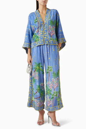 بنطال نوتشه مزيج فيسكوز