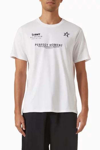 x BWT Alpine Logo T-shirt in Cotton