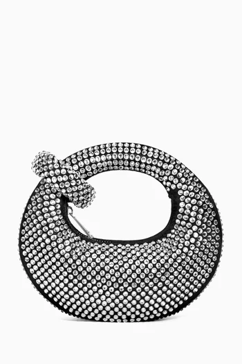 حقيبة اباكاس ميني بيد علوية مرصعة بالكريستال