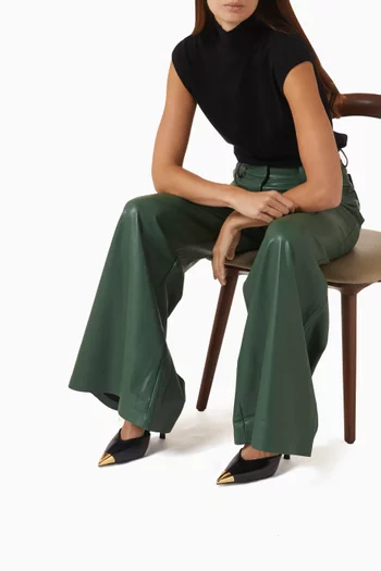 Savannah 100 Slingback Pumps in Vegan Leather