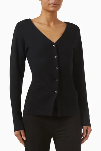 Waisted Cardigan in Knit