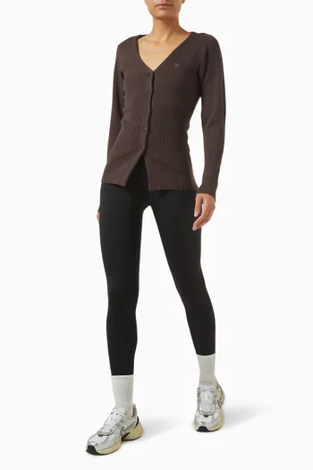 Waisted Cardigan in Knit