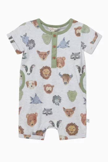 رومبر بياقة هنلي بنقشة قطن