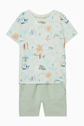 Drawstring Shorts in Cotton